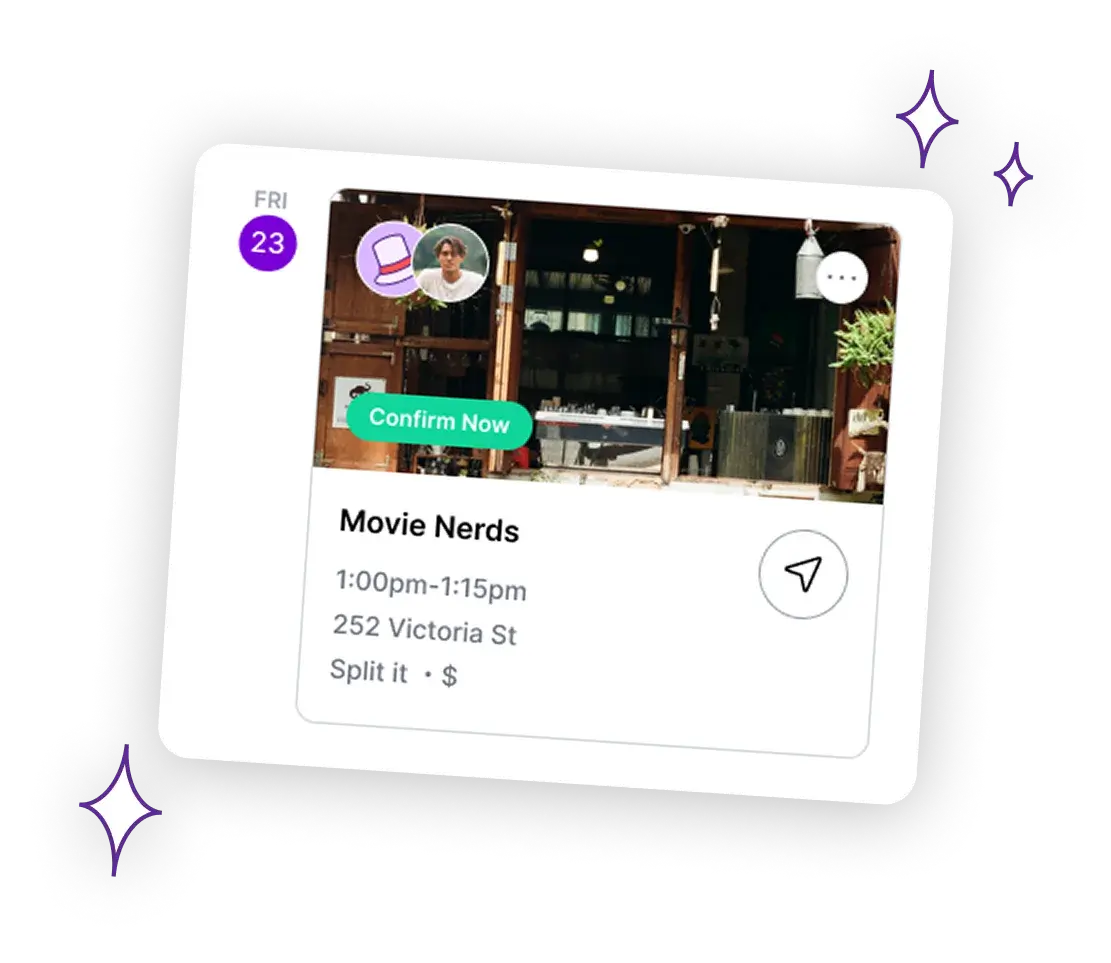 20 to 60 Minute Dates screen